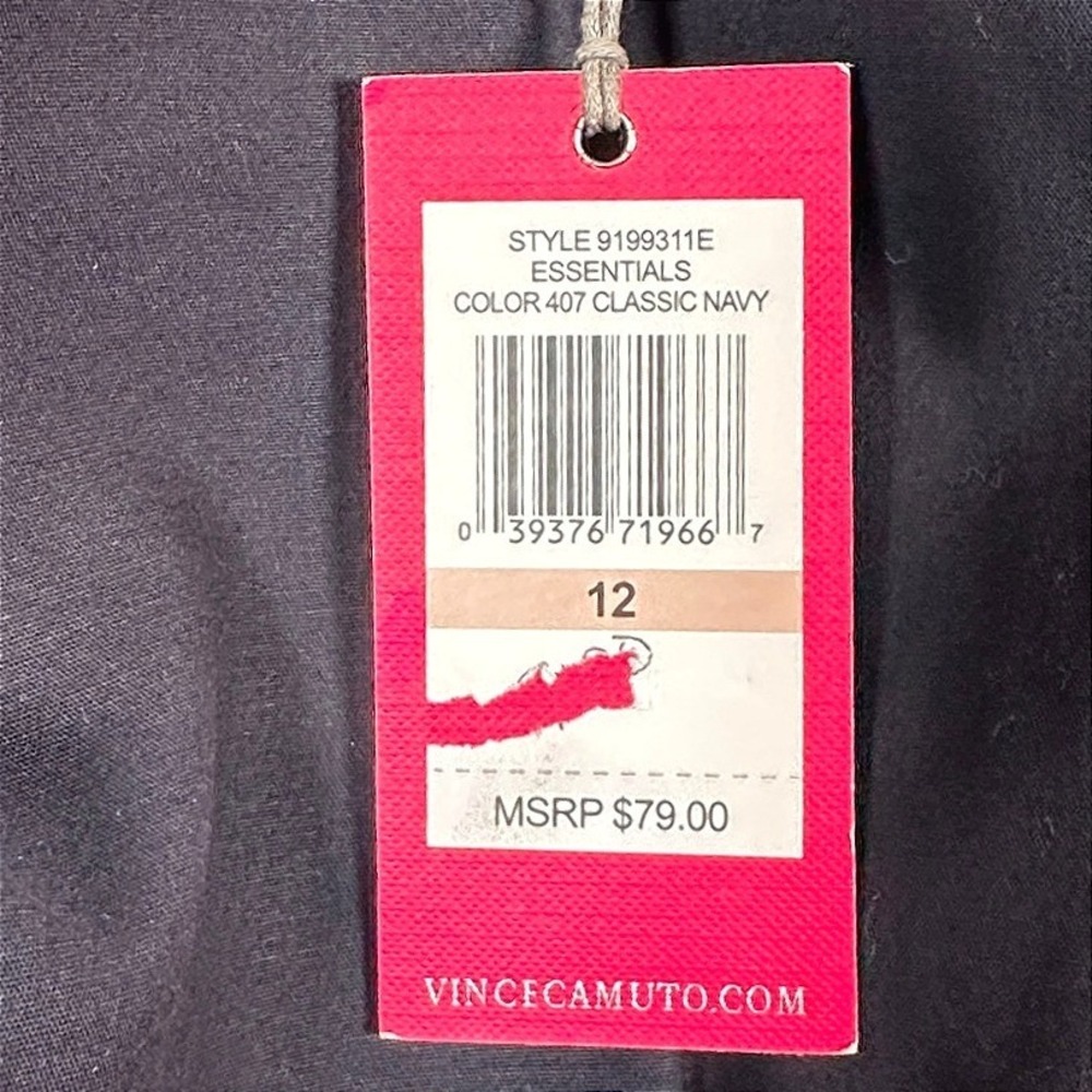 NWT Vince Camuto Dress Pants Women's 12 Navy Ankle Trousers Career Workwear - Picture 8 of 11